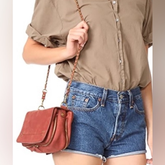 Jerome Dreyfuss Rose Leather Crossbody Bag - Picture 12 of 15